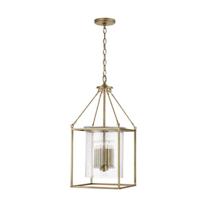 Capital Lighting 532843AD Cooper 4 Light Pendant Aged Brass