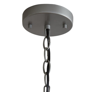 Capital Lighting 335241NY Finley 4 Light Pendant Natural Jute and Grey