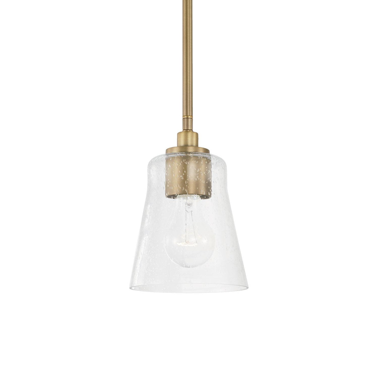 Capital Lighting 346911AD-533 Baker 1 Light Pendant Aged Brass