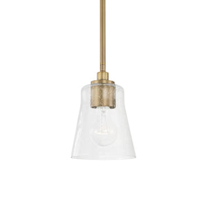 Capital Lighting 346911AD-533 Baker 1 Light Pendant Aged Brass