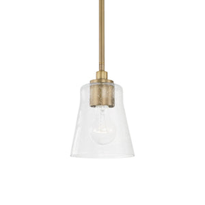 Capital Lighting 346911AD-533 Baker 1 Light Pendant Aged Brass