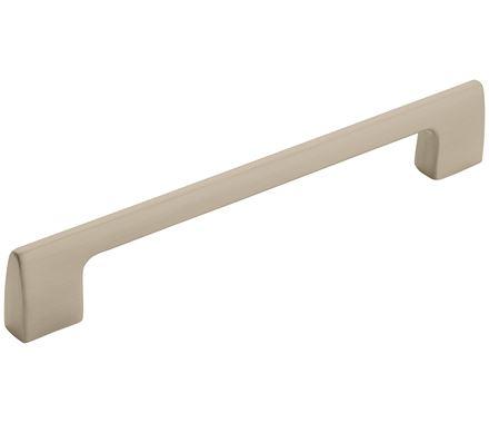 Amerock Cabinet Pull Satin Nickel 6-5/16 inch (160 mm) Center to Center Riva 1 Pack Drawer Pull Drawer Handle Cabinet Hardware