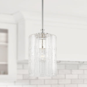 Capital Lighting 341311PN Emerson 1 Light Pendant Polished Nickel