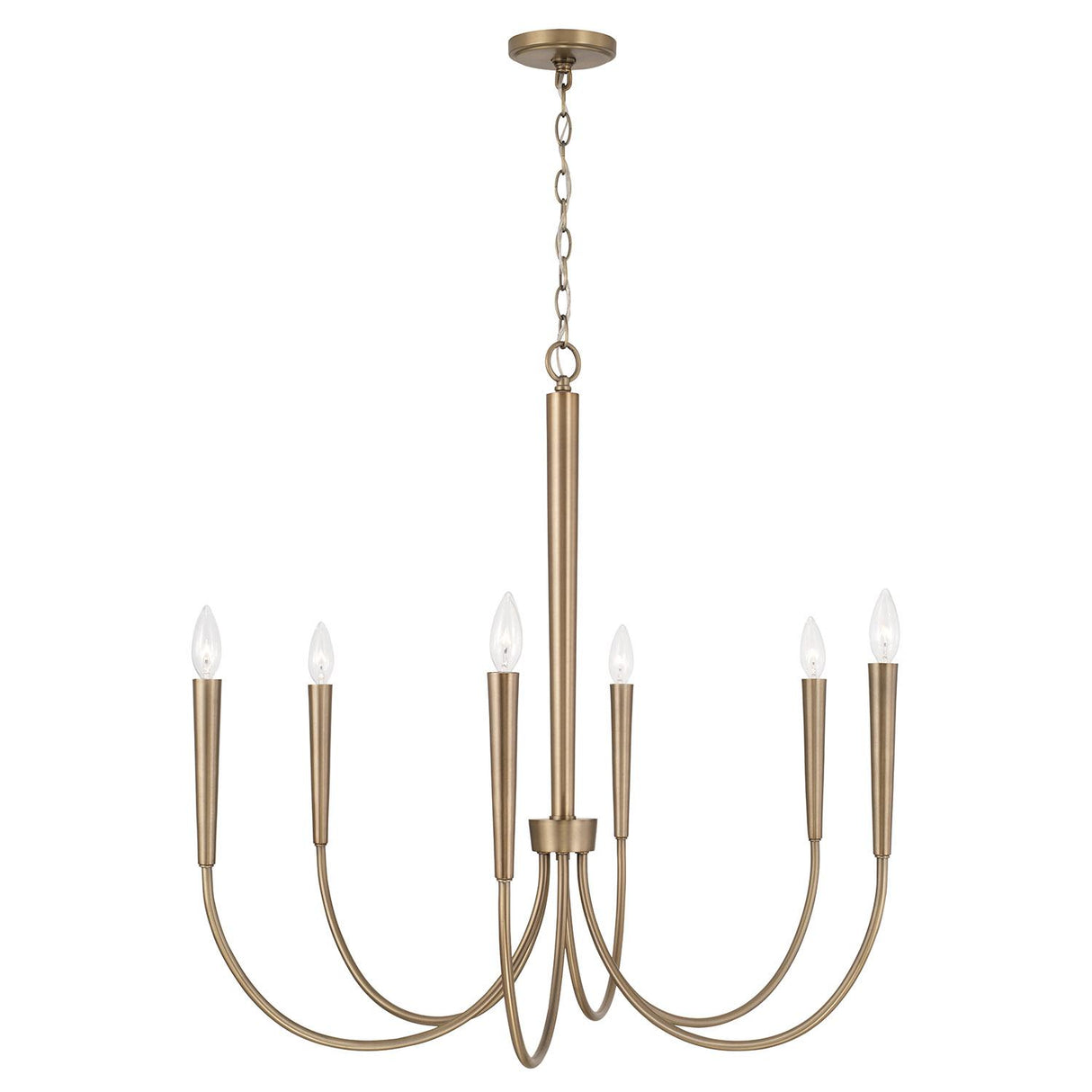 Capital Lighting 445961AD Holden 6 Light Chandelier Aged Brass