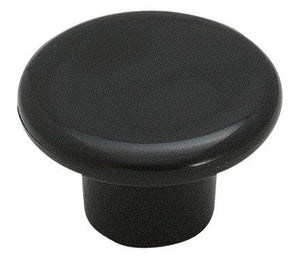 Amerock BP802PBK 1-1/4" Black Plastic Knob