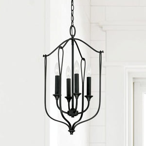 Capital Lighting 541641BI Bentley 4 Light Foyer Black Iron