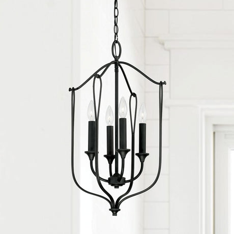 Capital Lighting 541641BI Bentley 4 Light Foyer Black Iron