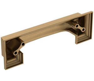 Amerock Cabinet Cup Pull Champagne Bronze 3 inch & 3-3/4 inch (76mm & 96 mm) Center-to-Center Appoint 1 Pack Drawer Pull Cabinet Handle Cabinet Hardware