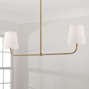 Capital Lighting 849421AD Brody 2 Light Island Aged Brass