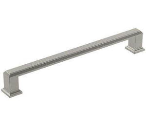Amerock Cabinet Pull Satin Nickel 7-9/16 inch (192 mm) Center-to-Center Appoint 1 Pack Drawer Pull Cabinet Handle Cabinet Hardware