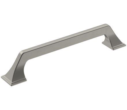 Amerock Cabinet Pull Satin Nickel 6-5/16 inch (160 mm) Center-to-Center Exceed 1 Pack Drawer Pull Cabinet Handle Cabinet Hardware