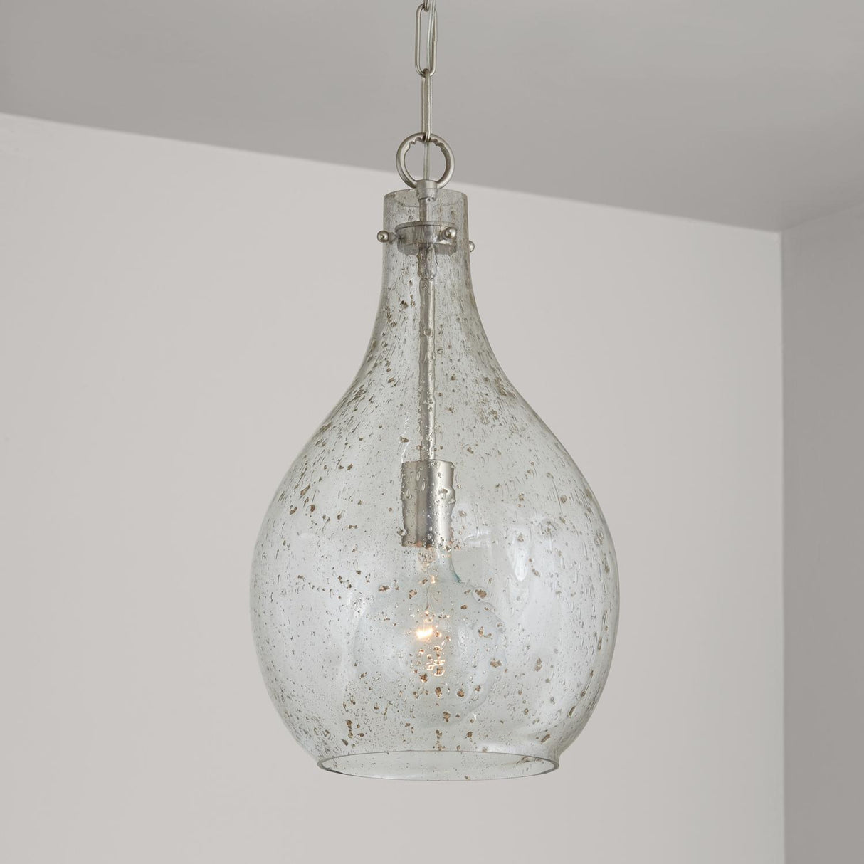 Capital Lighting 333813BN-472 Rabun 1 Light Pendant Brushed Nickel