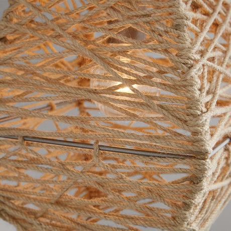 Capital Lighting 335213NY Finley 1 Light Pendant Natural Jute and Grey