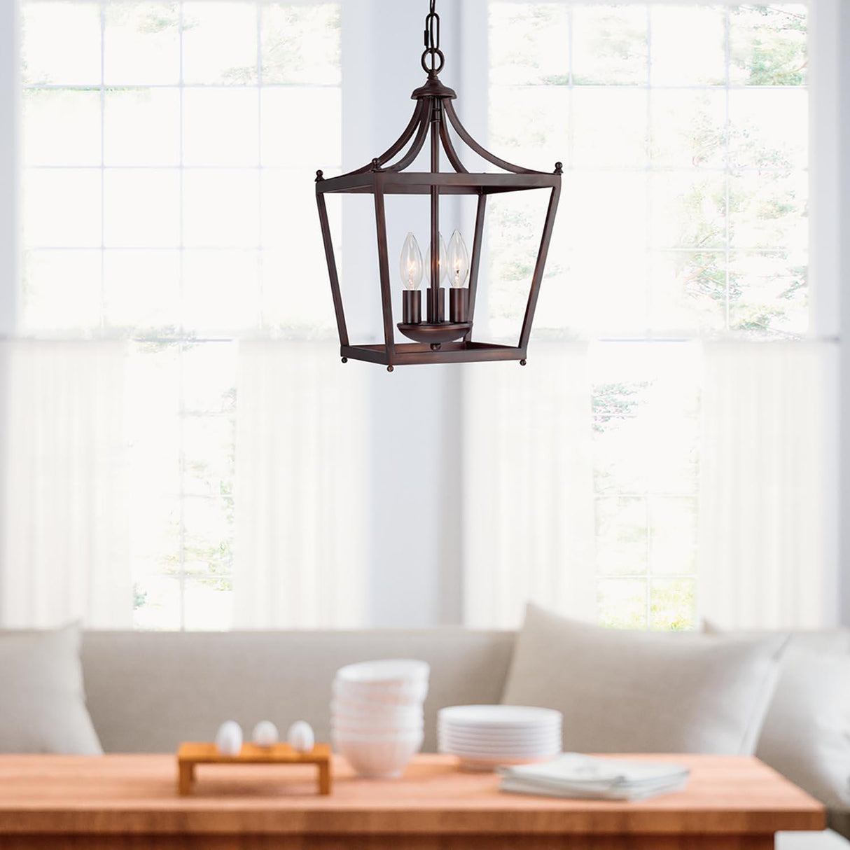 Capital Lighting 4036BB Stanton 3 Light Foyer Burnished Bronze