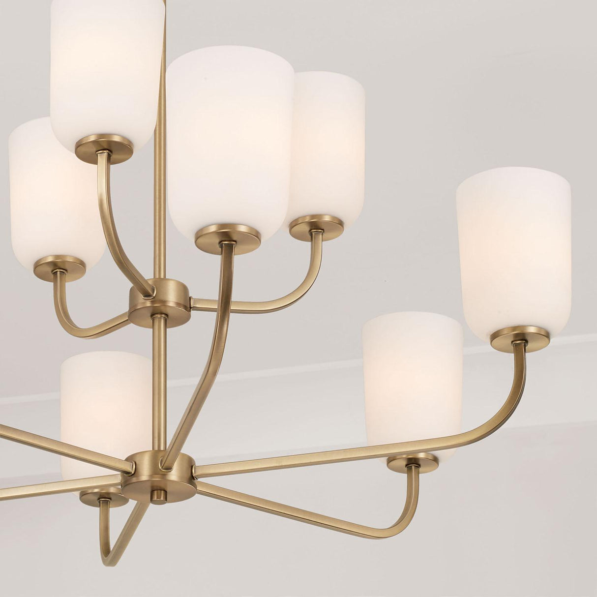 Capital Lighting 448891AD-542 Lawson 9 Light Chandelier Aged Brass