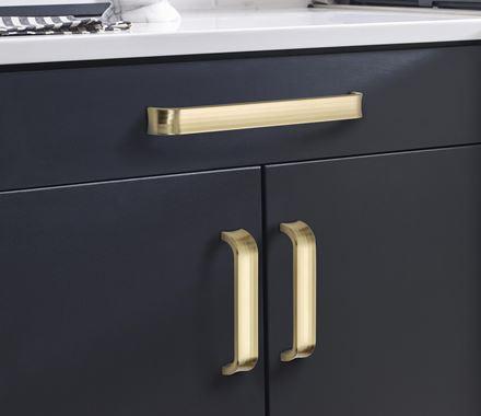 Amerock Cabinet Pull Golden Champagne 5-1/16 inch (128 mm) Center to Center Concentric 1 Pack Drawer Pull Drawer Handle Cabinet Hardware