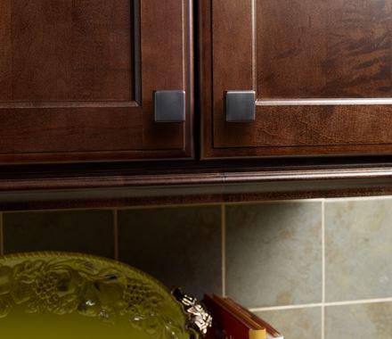 Amerock Cabinet Knob Oil Rubbed Bronze 1-3/16 inch (30 mm) Length Blackrock 1 Pack Drawer Knob Cabinet Hardware