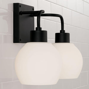 Capital Lighting 120021MB-540 Tanner 2 Light Vanity Matte Black