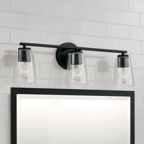 Capital Lighting 148631MB-537 Portman 3 Light Vanity Matte Black