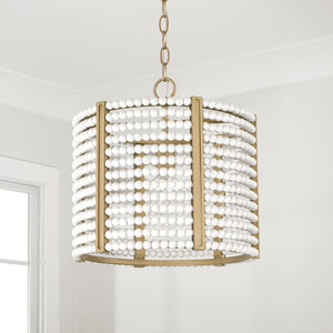 Capital Lighting 247111AP Brynn 1 Light Semi-Flush Aged Brass Painted