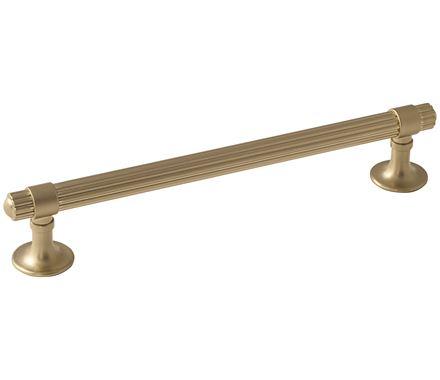Amerock Cabinet Pull Golden Champagne 6-5/16 inch (160 mm) Center to Center Sea Grass 1 Pack Drawer Pull Drawer Handle Cabinet Hardware