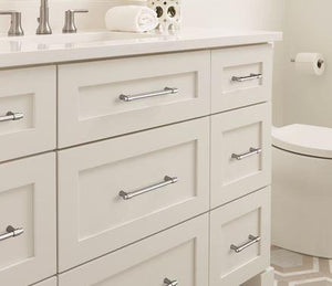 Amerock Cabinet Pull Polished Chrome 3-3/4 inch (96 mm) Center-to-Center Destine 1 Pack Drawer Pull Cabinet Handle Cabinet Hardware