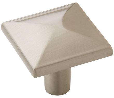 Amerock Cabinet Knob Satin Nickel 1-1/8 inch (29 mm) Length Extensity 1 Pack Drawer Knob Cabinet Hardware