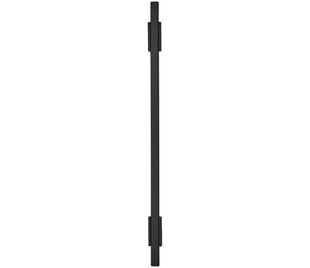 Amerock Cabinet Pull Matte Black/Matte Black 7-9/16 inch (192 mm) Center to Center Urbanite 1 Pack Drawer Pull Drawer Handle Cabinet Hardware