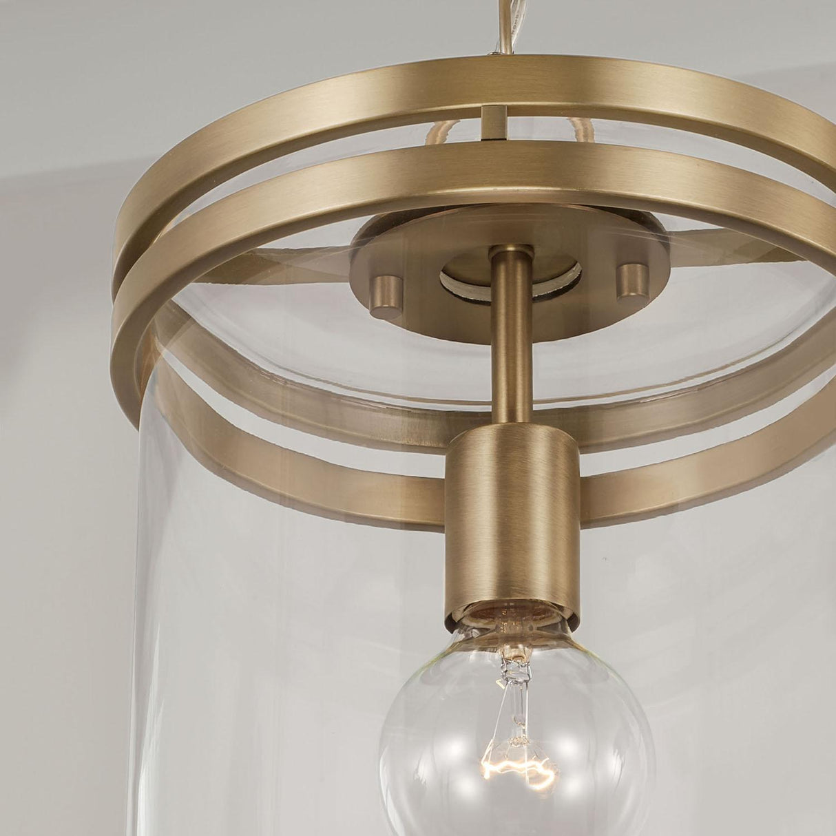 Capital Lighting 348711AD Fuller 1 Light Pendant Aged Brass