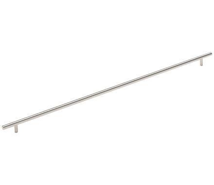 Amerock Cabinet Pull Sterling Nickel 25-3/16 inch (640 mm) Center to Center Bar Pulls 1 Pack Drawer Pull Drawer Handle Cabinet Hardware