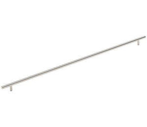 Amerock Cabinet Pull Sterling Nickel 25-3/16 inch (640 mm) Center to Center Bar Pulls 1 Pack Drawer Pull Drawer Handle Cabinet Hardware