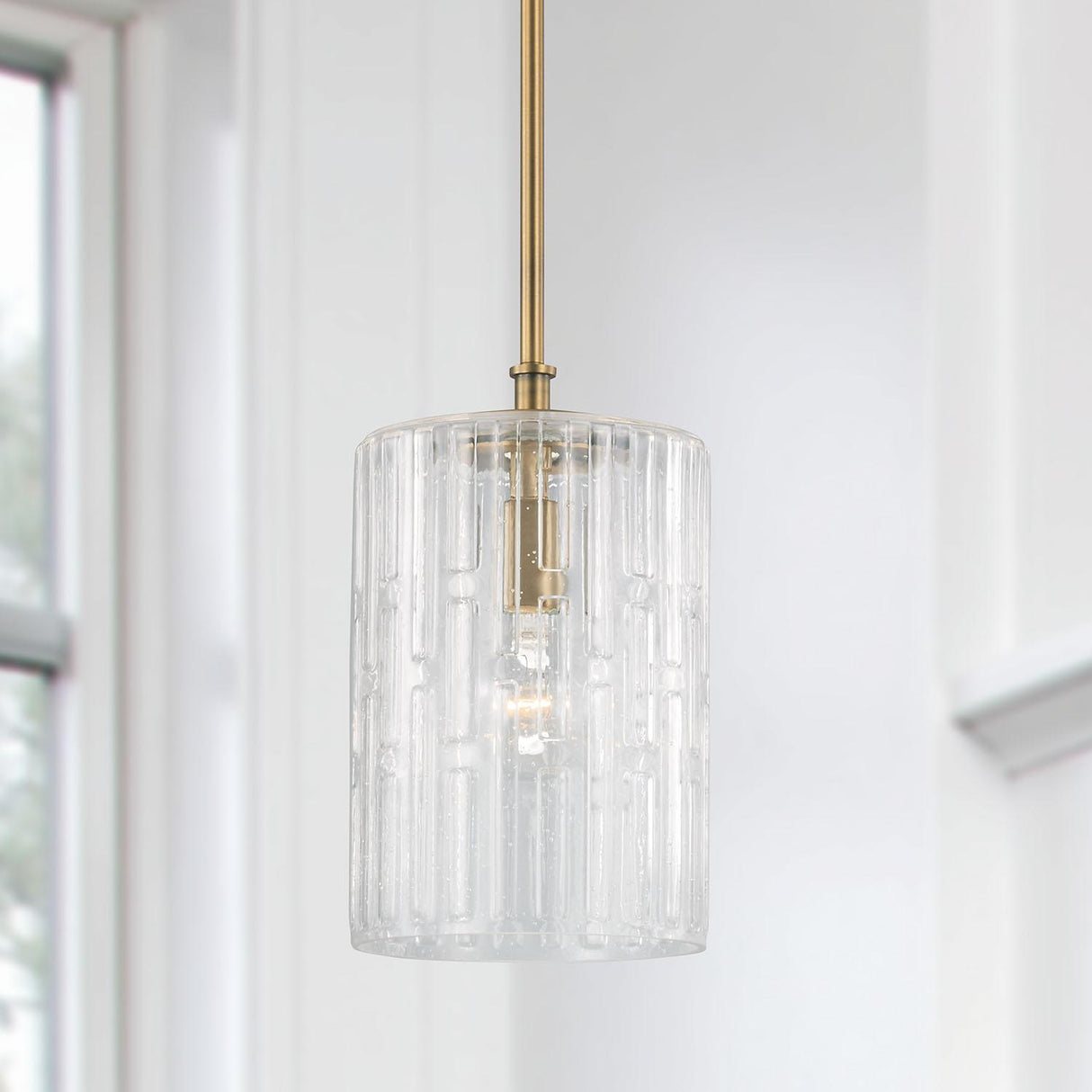 Capital Lighting 341311AD Emerson 1 Light Pendant Aged Brass