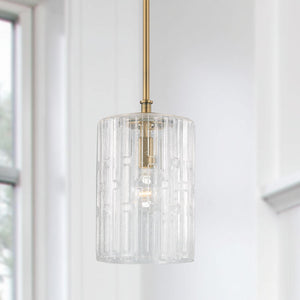 Capital Lighting 341311AD Emerson 1 Light Pendant Aged Brass