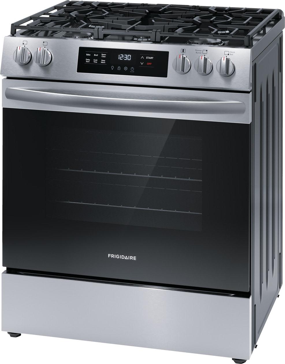 Frigidaire FCFG3062AS 30" Front Control Gas Range with Quick Boil