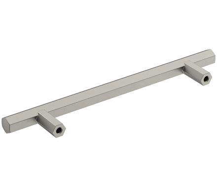 Amerock Cabinet Pull Satin Nickel 5-1/16 inch (128 mm) Center-to-Center Caliber 1 Pack Drawer Pull Cabinet Handle Cabinet Hardware