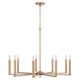 Capital Lighting 448691AD Portman 9 Light Chandelier Aged Brass