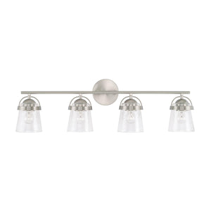 Capital Lighting 147041BN-534 Madison 4 Light Vanity Brushed Nickel