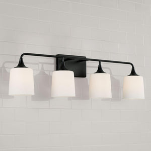Capital Lighting 148941MB-541 Presley 4 Light Vanity Matte Black