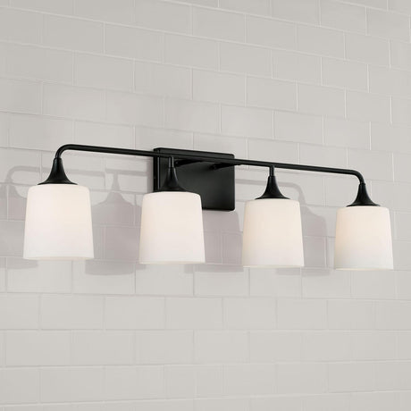 Capital Lighting 148941MB-541 Presley 4 Light Vanity Matte Black