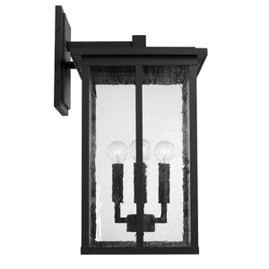 Capital Lighting 943843BK Barrett 4 Light Outdoor Wall Lantern Black