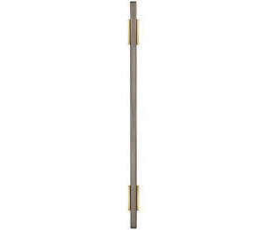 Amerock Cabinet Pull Brushed Gold/Black Chrome 7-9/16 inch (192 mm) Center to Center Urbanite 1 Pack Drawer Pull Drawer Handle Cabinet Hardware