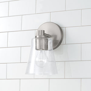 Capital Lighting 646911BN-533 Baker 1 Light Sconce Brushed Nickel