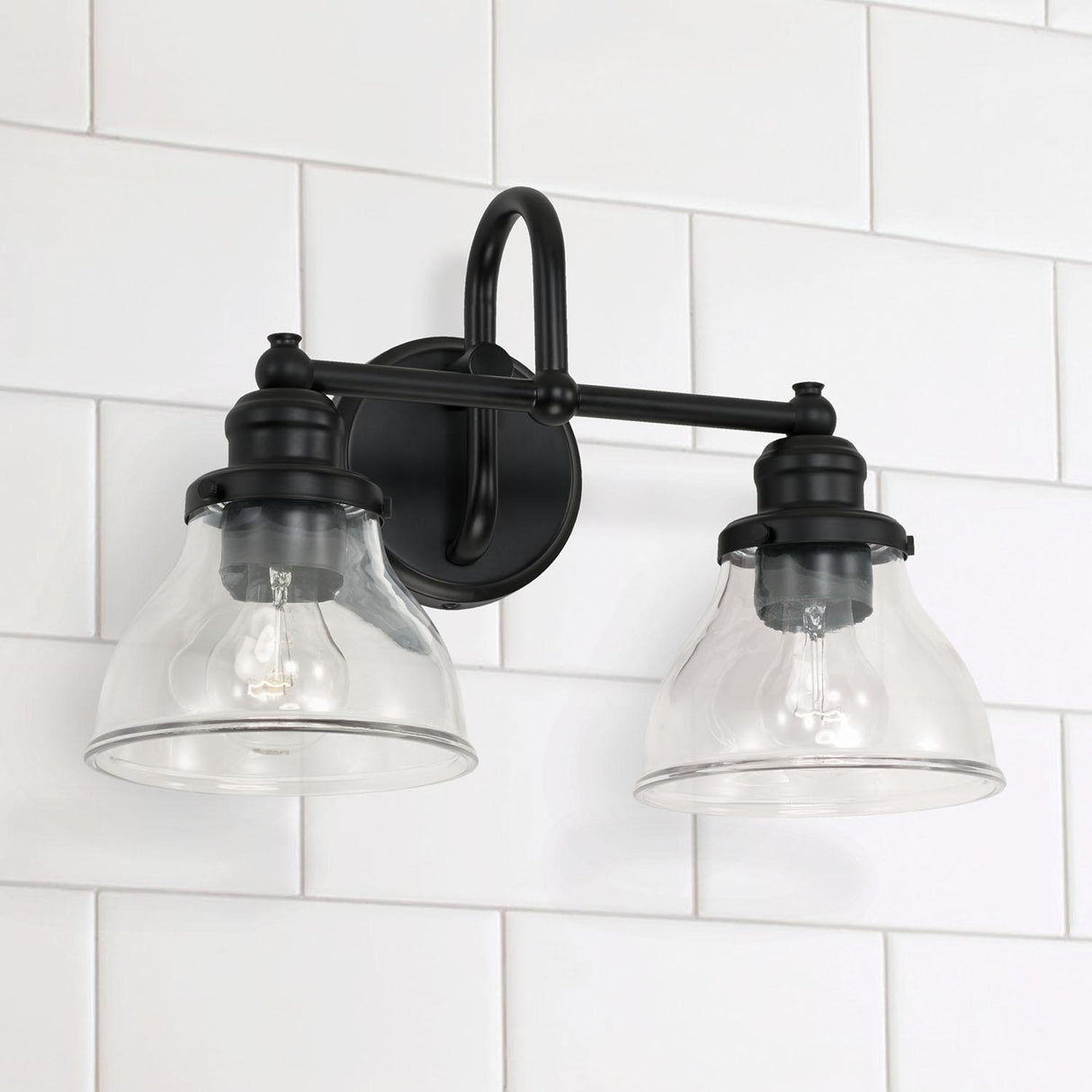 Capital Lighting 8302MB-461 Baxter 2 Light Vanity Matte Black