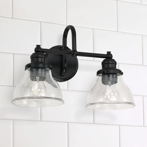 Capital Lighting 8302MB-461 Baxter 2 Light Vanity Matte Black