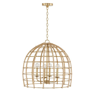 Capital Lighting 344141MA Wren 4 Light Pendant Matte Brass