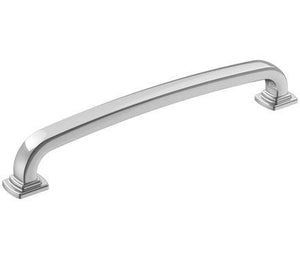 Amerock Cabinet Pull Polished Chrome 6-5/16 inch (160 mm) Center-to-Center Surpass 1 Pack Drawer Pull Cabinet Handle Cabinet Hardware