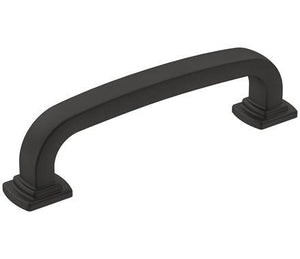 Amerock Cabinet Pull Matte Black 3-3/4 inch (96 mm) Center-to-Center Surpass 1 Pack Drawer Pull Cabinet Handle Cabinet Hardware
