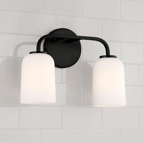 Capital Lighting 148821MB-542 Lawson 2 Light Vanity Matte Black