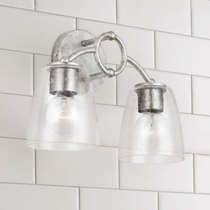 Capital Lighting 137921AS-488 Oran 2 Light Vanity Antique Silver