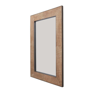 Capital Lighting 736102MM Mirror Decorative Mirror Natural Rough Sawn Wood with Zinc Metal